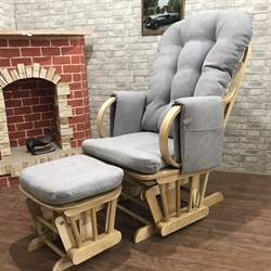 Кресло-качалка "Dondolo-1" с пуфом - фото 5631