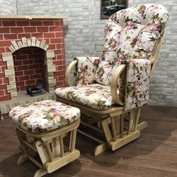 Кресло-качалка "Dondolo-1" с пуфом - фото 5632