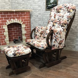 Кресло-качалка "Dondolo-1" с пуфом - фото 5633