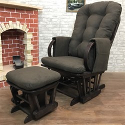 Кресло-качалка "Dondolo-1" с пуфом - фото 5637