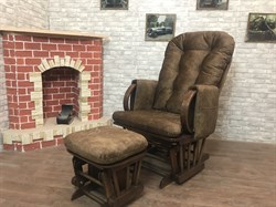 Кресло-качалка "Dondolo-1" с пуфом - фото 5639