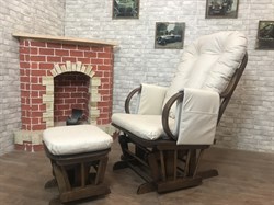 Кресло-качалка "Dondolo-1" с пуфом - фото 5640