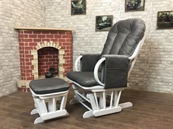 Кресло-качалка "Dondolo-1" с пуфом - фото 5641