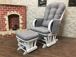 Кресло-качалка "Dondolo-1" с пуфом - фото 5713