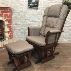 Кресло-качалка  Глайдер 1804/1805 с пуфом - фото 5715 Кресло-качалка  Глайдер 1804/1805 с пуфом - фото 5715