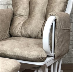 Кресло-качалка "Dondolo-1" с пуфом - фото 5832