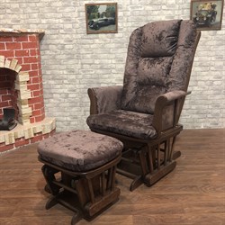 Кресло-качалка  Глайдер 1804/1805 с пуфом - фото 5841